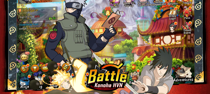 HVN Game Mobile - 🧨 THE LEGEND BATTLE KONOHA - THE BEST
